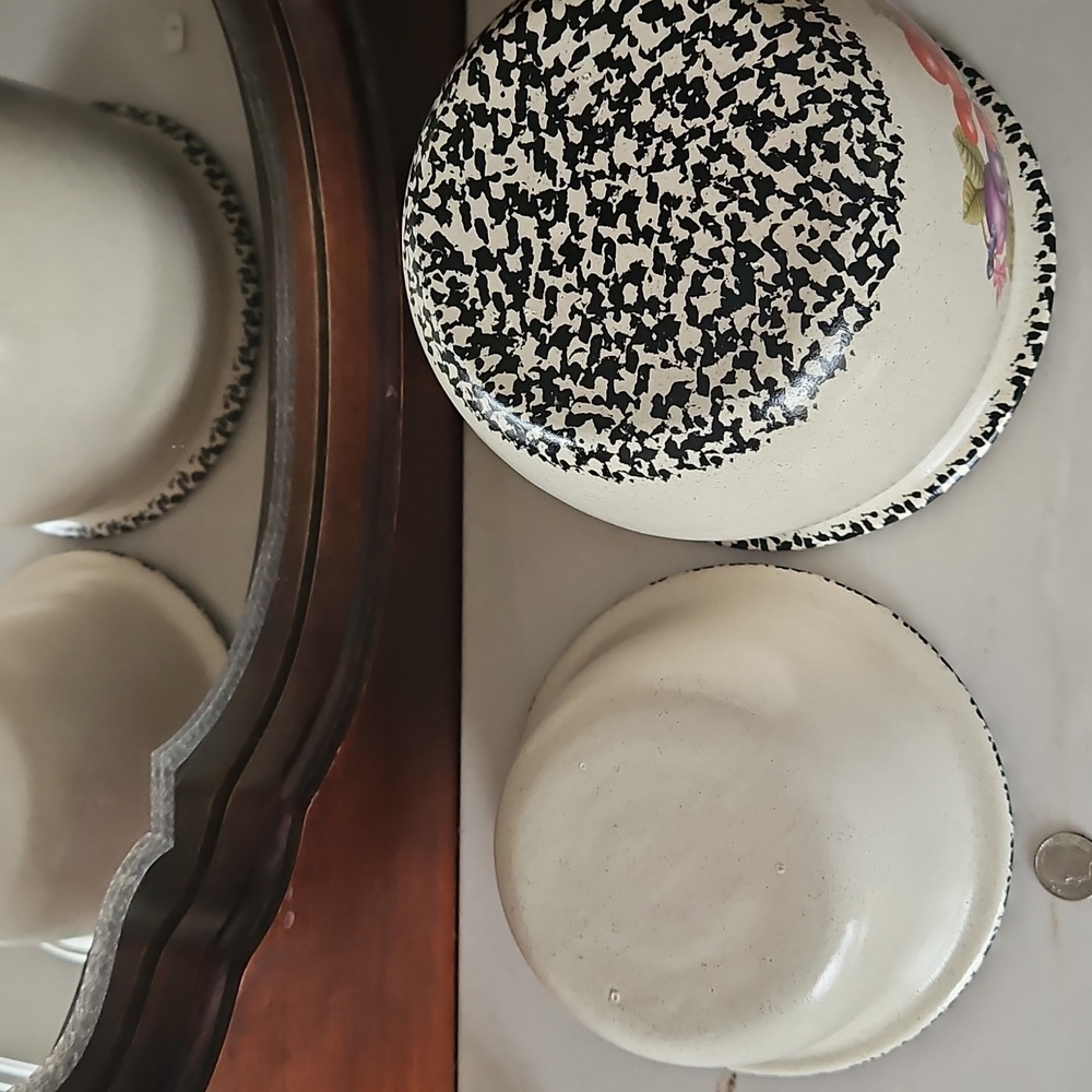 Very RARE vintage MCM nesting mixing bowl set excellent cond Cherries Gr… - Picture 13 of 16